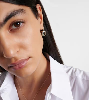 Boucles d'oreilles en or 14 ct, diamants et améthyste | Mateo