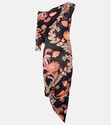 Abito midi asimmetrico con ruches | Etro