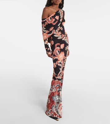 Abito midi asimmetrico con ruches | Etro