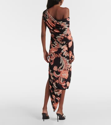 Abito midi asimmetrico con ruches | Etro