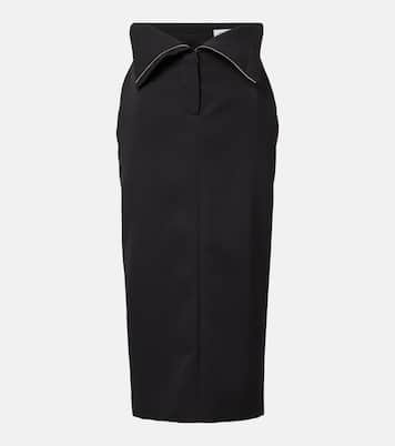 Jupe crayon en laine | McQueen
