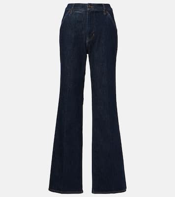 Jeans Crosbie a gamba larga e vita alta | Veronica Beard