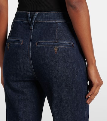 Jeans Crosbie a gamba larga e vita alta | Veronica Beard