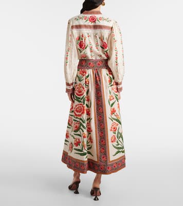 Printed cotton midi skirt | Farm Rio