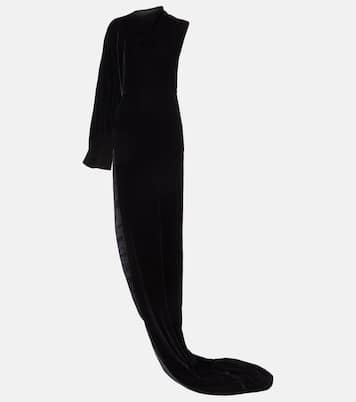 Abito lungo monospalla in velluto | Alaïa
