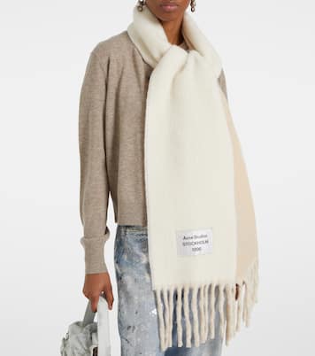Sciarpa in misto lana e alpaca con logo | Acne Studios