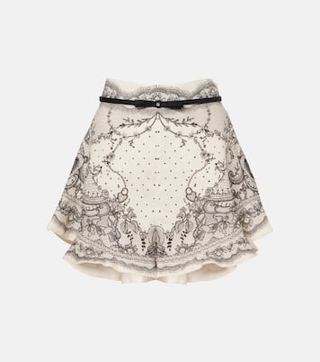 Shorts Crush a vita alta in lino | Zimmermann