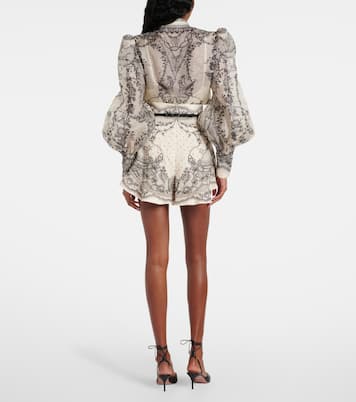 Shorts Crush a vita alta in lino | Zimmermann