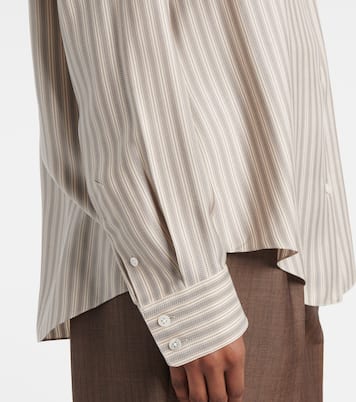 Camicia Parave in seta a righe | The Row
