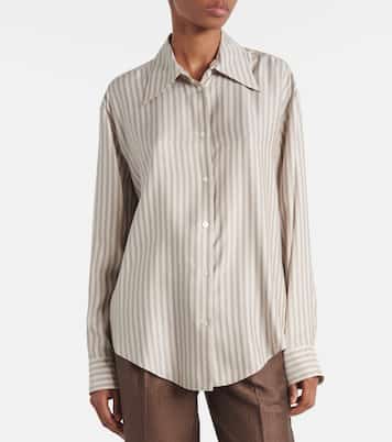 Camicia Parave in seta a righe | The Row