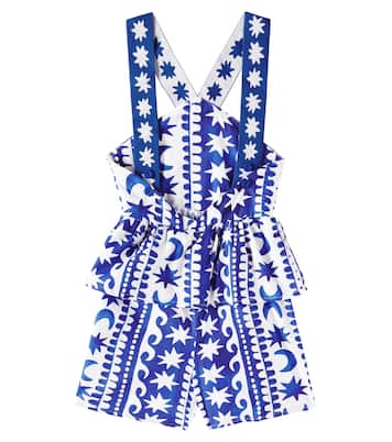 Jumpsuit corta in cotone con stampa | Fábula