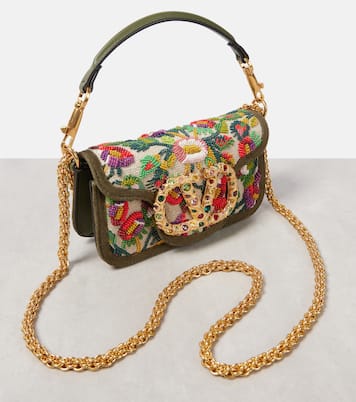 Borsa a spalla Locò Small in jacquard | Valentino Garavani