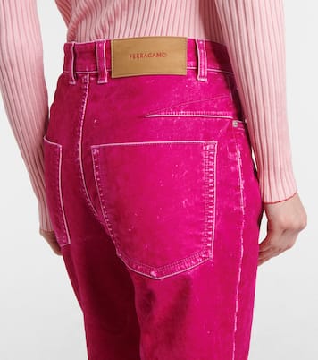Pantaloni regular in drill di misto cotone | Ferragamo