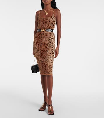 Robe Medusa ‘95 à motif léopard | Versace