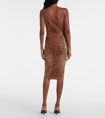 Robe Medusa ‘95 à motif léopard | Versace