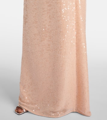 Abito lungo in chiffon con paillettes | Erdem