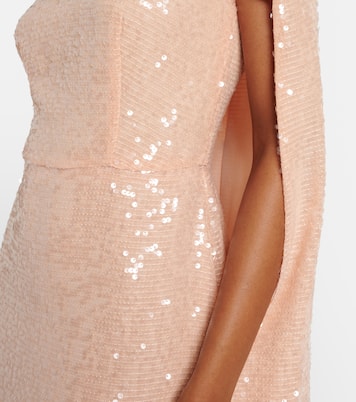 Abito lungo in chiffon con paillettes | Erdem
