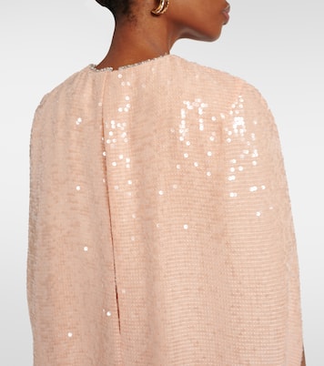 Abito lungo in chiffon con paillettes | Erdem