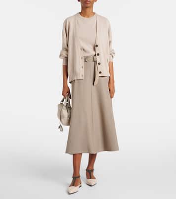 Verzierte Ballerinas aus Leder | Brunello Cucinelli