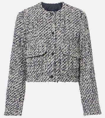 Piumino cropped Dauphine in tweed | Moncler