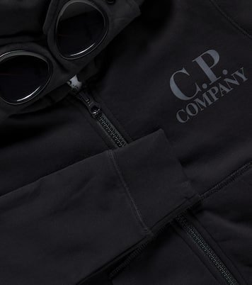 Felpa in cotone con cappuccio e logo | C.P. Company Kids
