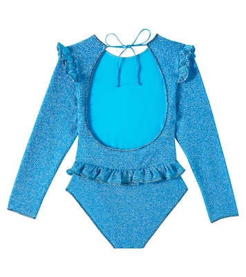 Lumière ruffled lamé swimsuit | Oséree Kids