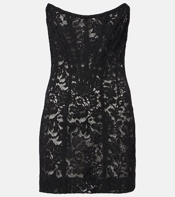 Robe en dentelle de coton mélangé | Dolce&Gabbana
