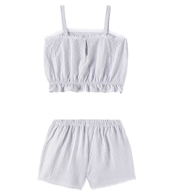 Top e shorts in cotone | Il Gufo