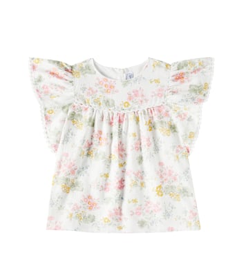 Top in cotone e lino con stampa | Tartine et Chocolat