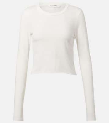 T-shirt cropped in jersey di cotone | Slvrlake