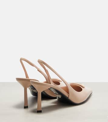 Leather slingback pumps | Prada