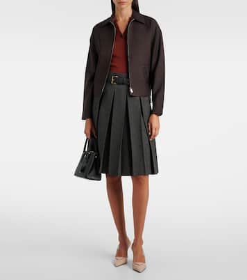 Leather slingback pumps | Prada