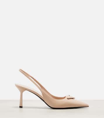 Leather slingback pumps | Prada