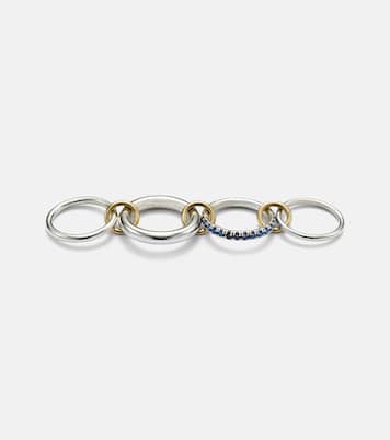 Anello Janssen SG in oro 18kt e argento sterling con zaffiri | Spinelli Kilcollin