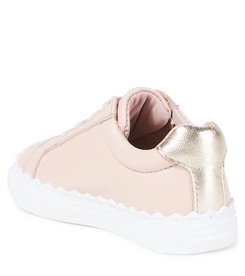 Baby Lauren scalloped leather sneakers | Chloé Kids