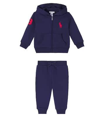Baby set of cotton-blend jacket and sweatpants | Polo Ralph Lauren Kids