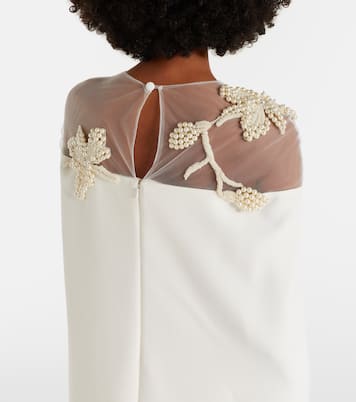 Bridal Ambere embellished crêpe gown | Safiyaa