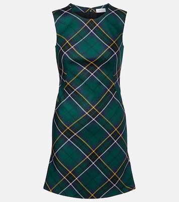 Vestido corto de lana con tartán | McQueen