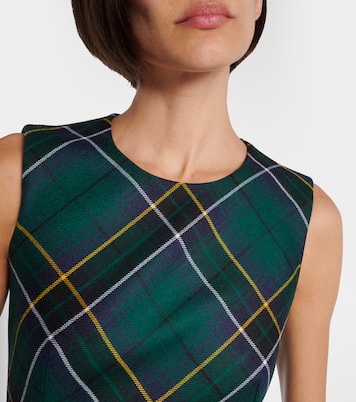 Vestido corto de lana con tartán | McQueen