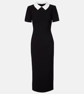 Satin crêpe midi dress | Roland Mouret