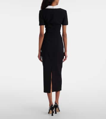 Satin crêpe midi dress | Roland Mouret