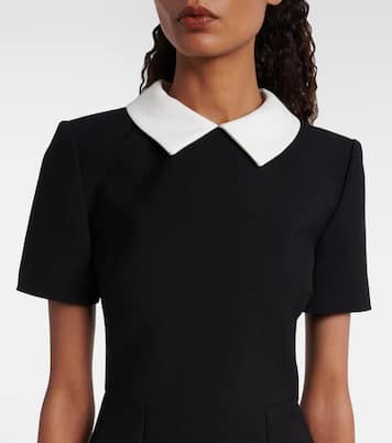 Satin crêpe midi dress | Roland Mouret