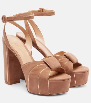 105 suede platform sandals | Gianvito Rossi