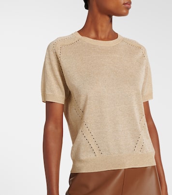 Lille knitted lamé top | Joseph