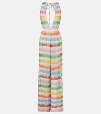 Zigzag open-back lamé jumpsuit | Missoni