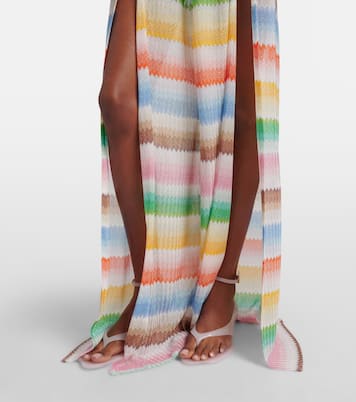 Zigzag open-back lamé jumpsuit | Missoni