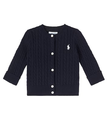 Baby cable-knit cotton cardigan | Polo Ralph Lauren Kids