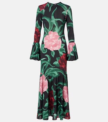 Alba floral jersey midi dress | La DoubleJ