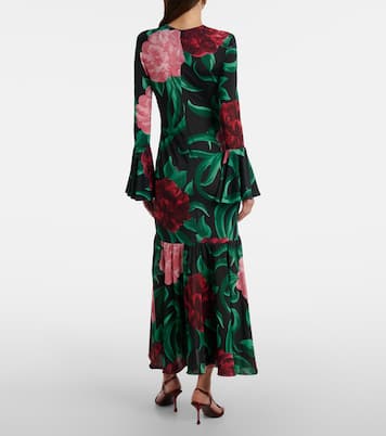 Alba floral jersey midi dress | La DoubleJ