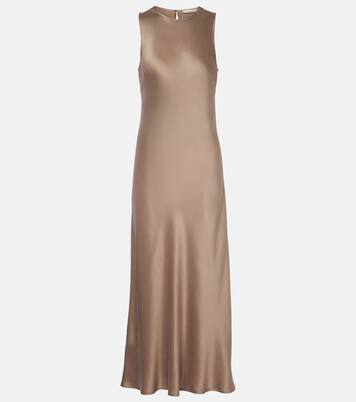 Valencia silk charmeuse maxi dress | Asceno